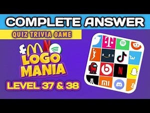Logo Mania: Quiz trivia Game, level 37&38 complete answer @brainitquizzes #logomania