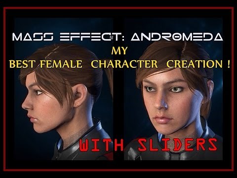My BEST Female Character Creation (Lara Croft) on Mass Effect Andromeda with sliders