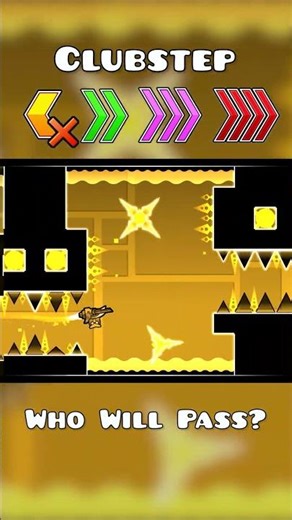 What speed will pass Clubstep drop part? #geometrydash