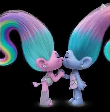 trolls satin and chenille kiss