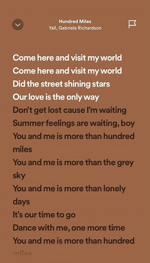 Hundred Miles Song | Lyrics and Meaning Explained