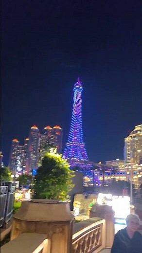 마카오 야경, 마카오 에펠탑 Macau night view. Macau Eiffel Tower 澳门夜景