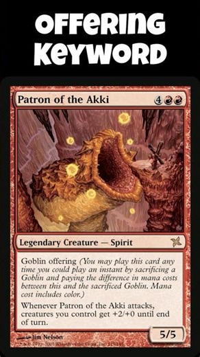 Tutoring Time Short: How The MTG Keyword "Offering" Works #MagicTheGathering #mtg #cardgame