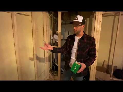 Easy way to attach wall framing to concrete floor | use a hammer drill and TAPCON screws