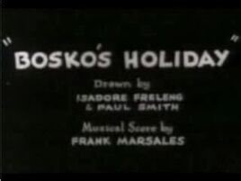 Bosko's Holiday