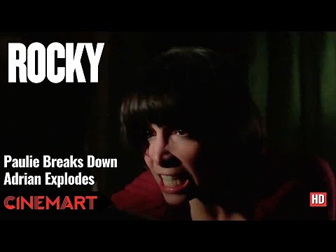 ROCKY (1976) | Paulie Breaks Down | Adrian Explodes | Paulie and Adrian fight scene HD