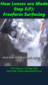 21 reactions | How Lenses Are Made 5(F): Freeform Surfacing | Laramy-K OpticianWorks | Facebook