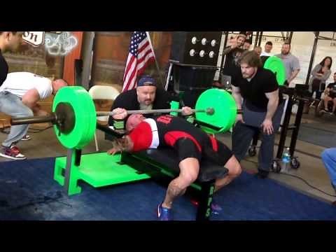 Philip Brewer WORLD RECORD BENCH PRESS 500 LBS 226.8KG 165LB/75KG Class