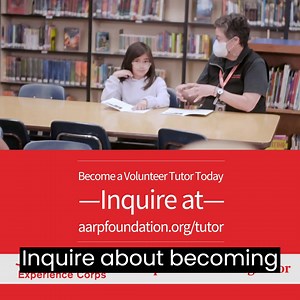 30K views · 885 reactions | Make a lasting difference in just a few hours a week. Help kids become great readers and stay on track for graduation. | AARP Foundation | Facebook