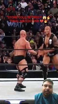 THE ROCK RETIRES STONE COLD 😱🔥 | Final Showdown! #shorts