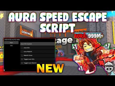 *NEW* +1 Aura Speed Escape Script (PASTEBIN 2026) (AUTO WIN , AUTO REBIRTH )