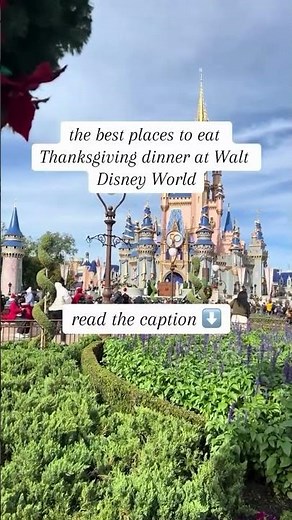 The best places to eat Thanksgiving dinner at Walt Disney World (most are offerings specials on