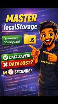 localStorage Explained in 1 minutes | CodingClash | #coding #localstorage #javascript