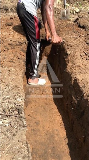 Marking & excavating the strip foundation layout for a bungalow. #building #foundation #excavation