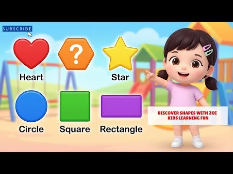 ZOI 15TH VIDEO | ZOI DISCOVERS SHAPES IN THE PLAYGROUND | FUN & EDUCATIONAL KIDS CARTOON