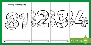 Colouring Numbers (81-90)