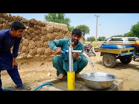 How a Deep Borewell Hand Pump is Installed in Rural Pakistan Step by Step Process