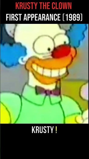 Krusty the Clown’s VERY FIRST Appearance 🤡 (1989)
