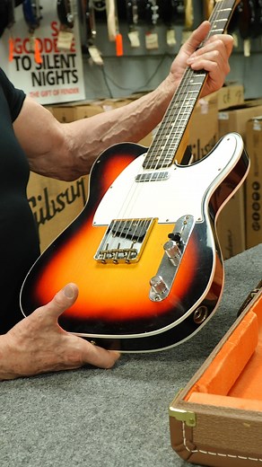 🎸 Fender Custom Shop ‘60 Telecaster Custom – Cherry Burst Beauty! Stock# G05867 Fresh from Fender’s Custom Shop 🔥 This 1960 Telecaster Custom Reissue brings that vintage magic — double-bound body, cherry sunburst finish, white pickguard, and hand-wound pickups that sing. A true player’s dream and collector’s piece all in one. Classic tone, timeless look, and built like only Fender can. 📍 Bizarre Guitar – Reno, Nevada 📞 Call (775) 331-1001 🌐 bizarreguitar.com | Use code BIZARRE When we say c
