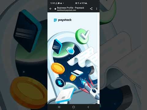 create and verify paystack account