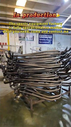 Let me show you the busy daily life of the basketball hoop factory 👀 #factory #basketball