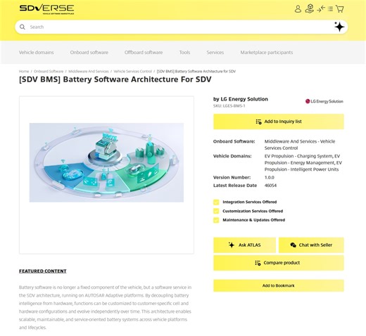 LG Energy Solution Joins Automotive Software Marketplace to Sell Battery Management Programs