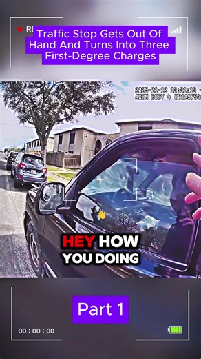 Traffic Stop Gets Out Of Hand And Turns Into Three First-Degree Charger! Part 1 #Cops #Bodycam #Police #policeofficer #copsoftiktok
