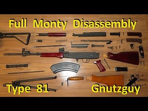Type 81 Full Monty disassembly & field stripping. Folder, Fixed, Underfolder, LMG. 1/2