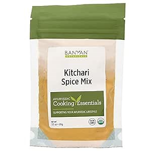 Banyan Botanicals Organic Kitchari Spice Mix – Savory Ayurvedic Seasoning for Detox, Cleansing & Gut Health – Digestive Support Blend with Turmeric, Cumin & Ginger – 2.8 oz – USDA Organic