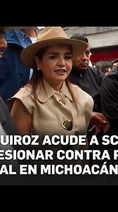 Grecia Quiroz heads to the SCJN to lobby against electoral reform in Michoacán