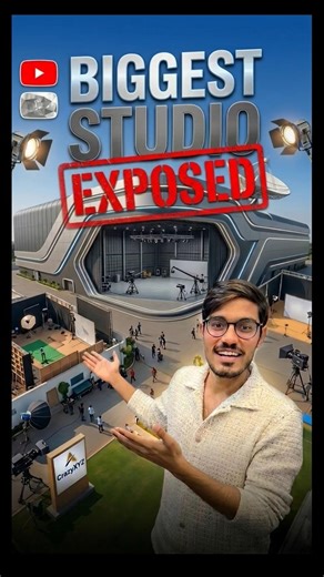 India’s Biggest YouTuber Studio? 😱 ‪@CrazyXYZ‬ #studio #reality #expose #amitbhai