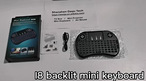 7 Colors Backlit I8 Mini Keyboard Rechargeable Battery Smart Remote 2.4G Wireless air Mouse Arabic Russian Keyboard for TV Box