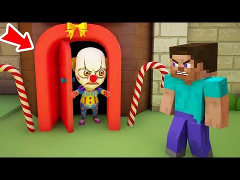 Minecraft Steve caught Clown Bebo 😱 The Baby in Yellow