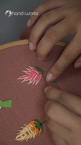 Quick Embroidery Flower #embroiderydesign #embroideryart | HandiWorks