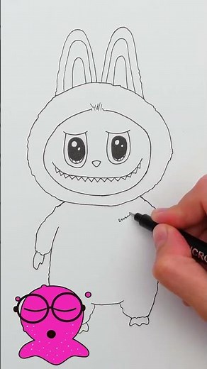 🐰✨ Learn How to Draw a Labubu — Easy Step-by-Step Guide 🎨