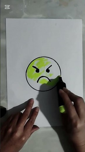 Angry Emoji Drawing 😡 Easy & Satisfying Art