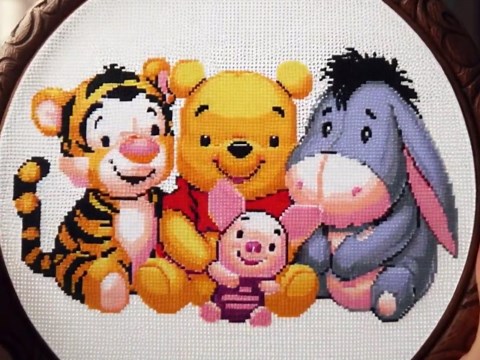 Winnie the Pooh Cross Stitch Pattern, Eeyore, Tigger, Piglet. Instant PDF Download - Etsy