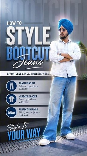 Bootcut jeans men for men | Punjabi style tips