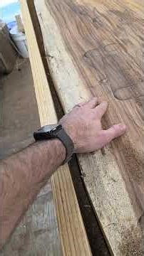 flattening a big 42" W Parota/Monkey Pod Slab by hand.