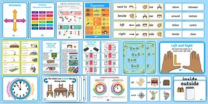 KS1 Position and Direction Working Wall Display Pack