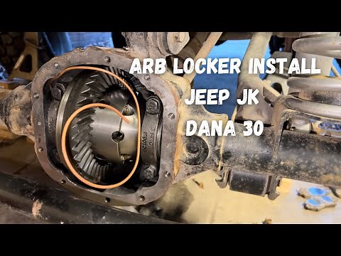 ARB locker install Jeep JK Front Dana 30