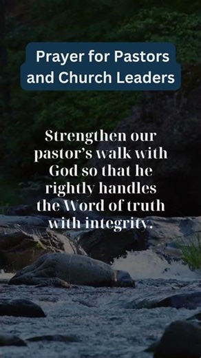 Prayer for Pastor’s Walk with God
