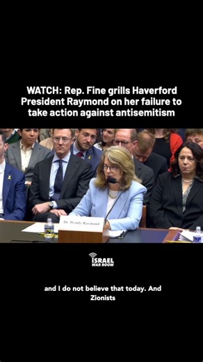 WATCH: Rep. Randy Fine grills Haverford President Raymond for failing to take meaningful action against students and professors promoting antisemitism on campus. via/ Israel War Room | The Steve Gruber Show