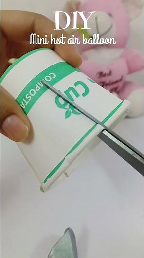 # diy#mini hot air balloon #easy craft #