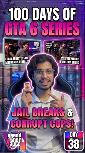 GTA 6 Prison System Explained! 🔥🤯 (Day 38/100) #gta6 #gta6leaks #rockstargames #gtacommunity