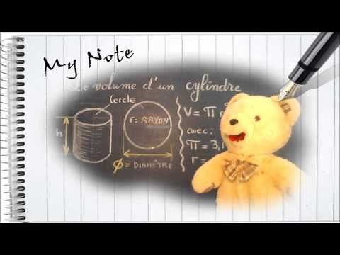 Calculer le volume d'un cylindre : Initiation géométrie CM2 6ème 5ème