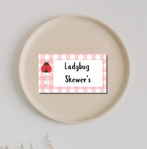 Ladybug 1st Birthday Food Label, 1st Birthday Food Label, 1st Birthday Bundle Extra - Etsy