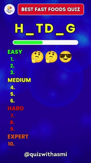 10 Best Fast Foods Quiz: Can You Guess Them All?