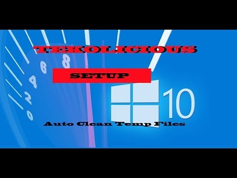 Auto clean Temp folder and files in Windows 10 task schedule