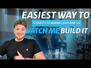 Easiest Way to Start a Cleaning Business REMOTELY (Watch Me Build It!)